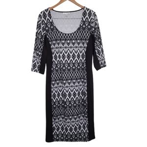 Womens Olivia Matthews Geometric Slimming dress XL